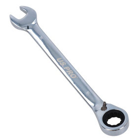16mm Reversible Cranked Offset Ratchet Combination Spanner Wrench 72 Teeth