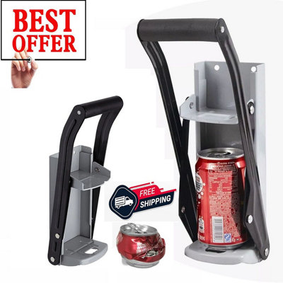 16OZ 500ML LARGE TIN CAN CRUSHER WALL MOUNTED RECYCLING TOOL BOTTLE OPENER