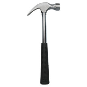 16oz Claw Hammer Nail Screw Remover Removal Tool with Tubular Rubber Handle