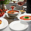 16Pc Dinner Set Bowl Plate Mug Soup Side Porcelain Cup Gift Kitchen Dining Plain
