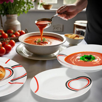 16PC DINNER SET COMPLETE FOR FORMAL OR CASUAL DINING - INCLUDES PLATES ...