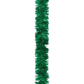 16Pcs Green Tinsel Tree Decoration 1.8m