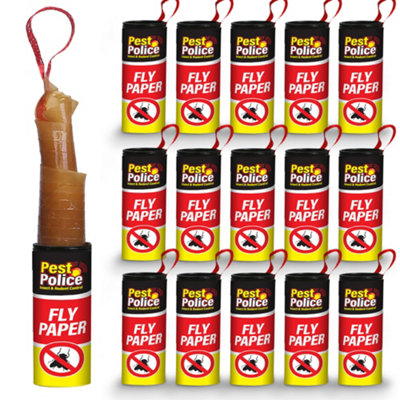 16pk Sticky Fly Papers for Indoors & Outdoor - Safe and Effective