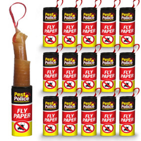 16pk Sticky Fly Papers for Indoors & Outdoor - Safe and Effective Fly Paper - Fly Sticky Traps, Sticky Fly Trap Indoor Fly Catcher