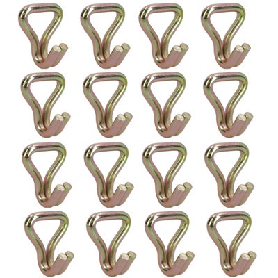 16x Ratchet Strap Anchor Hook Tie Down Ring Car Transporter Link Heavy Duty