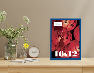 16x12 Blue Picture Frame (40.6 x 30.5cm) Poster, Photo, Artwork, Gallery Wall or Print