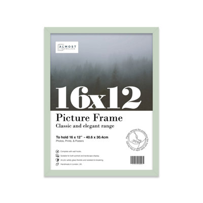 16x12 Mint Green Picture Frame (40.6 x 30.5cm) Poster, Photo, Artwork, Gallery Wall or Print