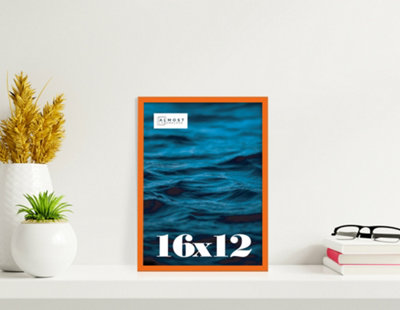 16x12 Orange Picture Frame (40.6 x 30.5cm) Poster, Photo, Artwork ...