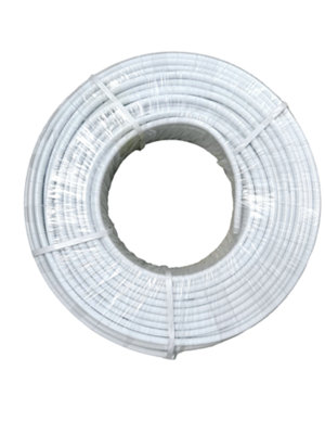 16x2mm Pert Al Pert Water Underfloor Heating Plastic Composite Barrier Pipe 100m Roll + 40mm Pipe Staples