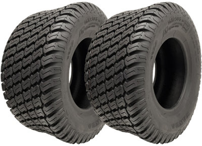16x7.50-8 Grass Tyres 4ply Wanda P332 Turf Ride On Lawnmower Tires (Set of 2)