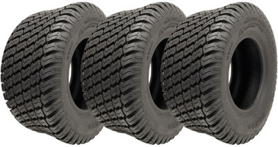 16x7.50-8 Grass Tyres 4ply Wanda P332 Turf Ride On Lawnmower Tires (Set of 3)