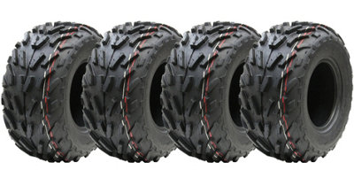 16x8.00-7 Quad ATV Tyres 4-ply Wanda P329 E-Marked Road Legal 80kgs (Set of 4)