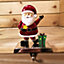 17 cm Santa Festive Christmas Present Stocking Hanger