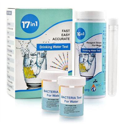 17 In 1 Complete Water Test Kit For Home,100 Strips + 2 Testing Kits ...