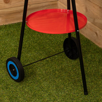 17" Outdoor Portable Garden Patio Round Charcoal Barbecue / BBQ with Wheels - 6