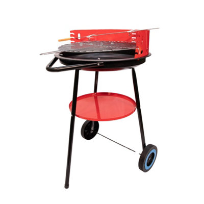 17" Outdoor Portable Garden Patio Round Charcoal Barbecue / BBQ with Wheels - 7