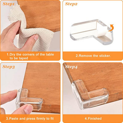 PPIAO Edge Protection, Corner Protection, Edge Protection Transparent, Transparent Table Edge Protection, 1 Meter Long Corner Protection Baby, PVC Mat | ES