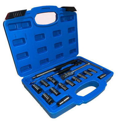 AMD TOOLS 17-Piece Diesel Injectors Injector Milling Cutter