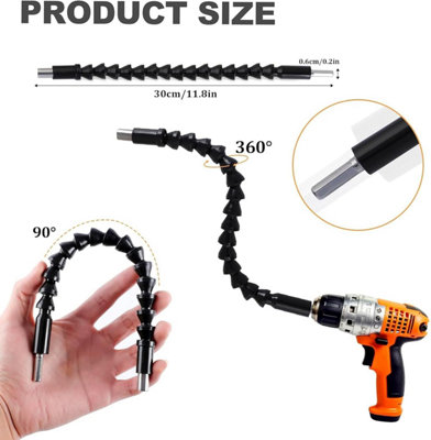 CIGOTU Gifts For Men, 4 Pcs Flexible Drill Bit Extension