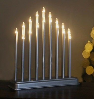 17 Pipe Christmas Candle Bridge - Silver Price Comparisons | Compare The Build