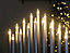 17 Pipe Christmas Candle Bridge - Silver