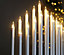 17 Pipe Christmas Candle Bridge - White