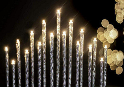17 Twisted Pipe Christmas Candle Bridge - Silver - 4