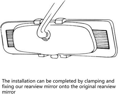 Lelecar 17" Vision Panoramic Rear View Mirror Day/Night Wide Angle Convex For Universal Car Truck SUV : Buy Online At Best Price In KSA - Souq Is Now - Foto 6