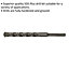 17 x 200mm SDS Plus Drill Bit - Fully Hardened & Ground - Smooth Drilling