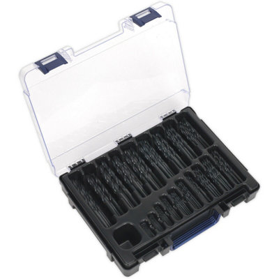 170 Piece Roll Forged HSS Drill Bit Assortment - 1mm to 10mm - DIN 338