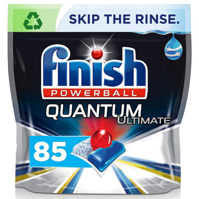 170 x Finish Powerball Quantum Ultimate Clean & Shine Dishwasher Tablets