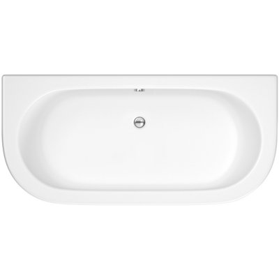 1700 x 750 Curved Back To Wall Bath & Panel