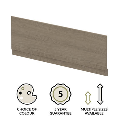 1700mm Bath MFC Front Panel & Plinth - Woodgrain Solace Oak - 3