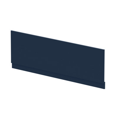 1700mm Edge/Power Straight Front Bath Panel & Plinth - Matt Midnight Blue