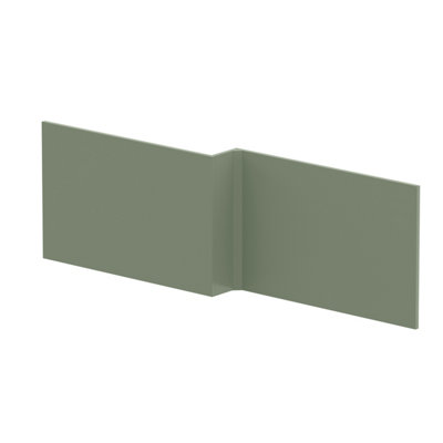 1700mm Square MDF Reversible Shower Bath Front Panel Satin Green