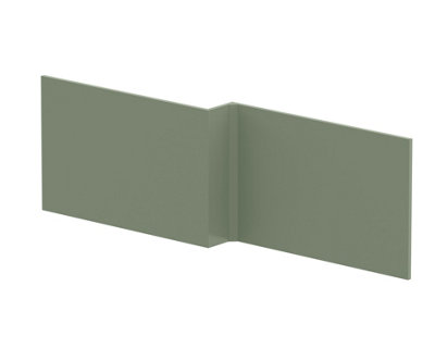 1700mm Square MDF Reversible Shower Bath Front Panel - Satin Green