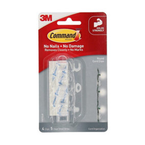 17017CLR Command Clear Round Cord Clips