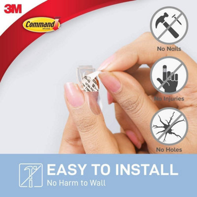 17026CLR-40 Command Clear Decorating Clips with Clear Strips Value Pack 40pk - 4