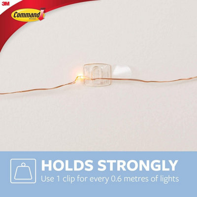 17026CLR-40 Command Clear Decorating Clips with Clear Strips Value Pack 40pk - 5