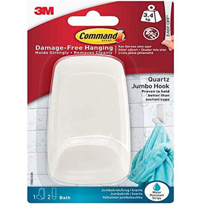 17088Q-B Command Jumbo Bathroom Hook Price Comparisons | Compare The Build