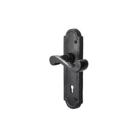 172mm x 48mm No.4021 Old Hill Ironworks Laverton Suite Lever Lock Handles