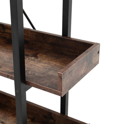 Picture of 173cm H x 92cm W Rack 5 Shelf Shelving Unit Industrial Style Shelving ...