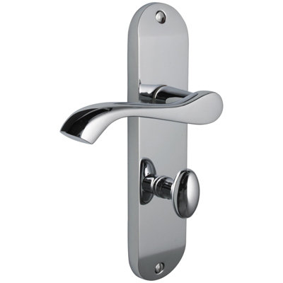 174mm Vision Corvus Contemporary Lever Bathroom Handles - Polished Chrome Price Comparisons | Compare The Build