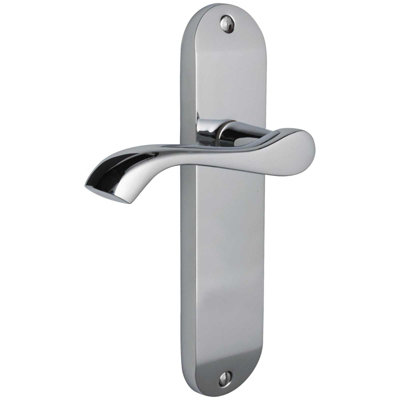 174mm Vision Corvus Contemporary Lever Latch Handles - Polished Chrome Price Comparisons | Compare The Build