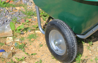175 Plastic 2 Wheel Tipper With Puncture proof wheels - 3