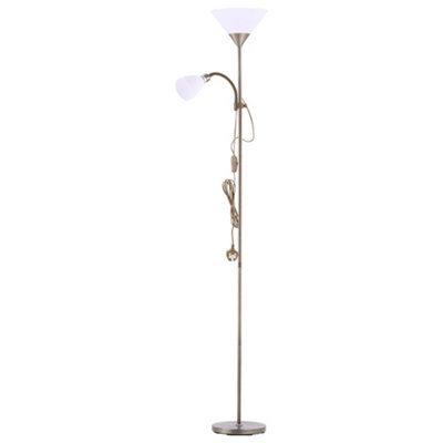 175cm Bronze Metal E27&E14 Base Mother&child Floor Light Floor Lamp with Individual Switch For Bedroom Living Room