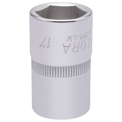 17mm 1/2" Square Drive Elora Hexagon Socket 15306