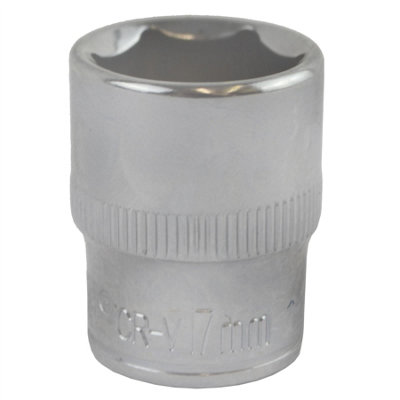 17mm 3/8" Drive Shallow Metric Socket Single Hex / 6 sided Bergen