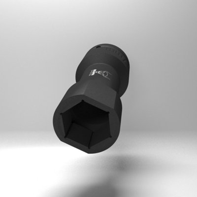 17mm Impact Socket For Unistrut Channel - Thin Profile Shaped Design To fit In To Channel Section 1/2" Square Drive Metric Socket