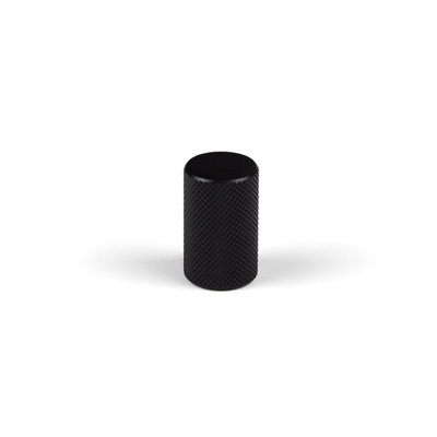 17mm Knurled Matt Black Knob DIY at B&Q